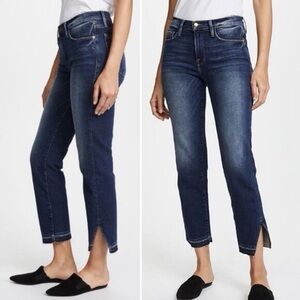 Frame Denim Le Nouveau Straight Slit Ankle Granby Jeans Size 25